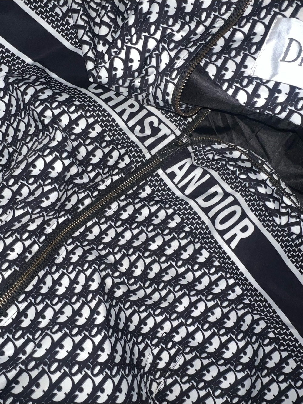 Dior Zip Jacket in black and White